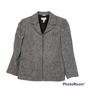 Talbots Women’s Full Zip Jacket Tweed Size 10